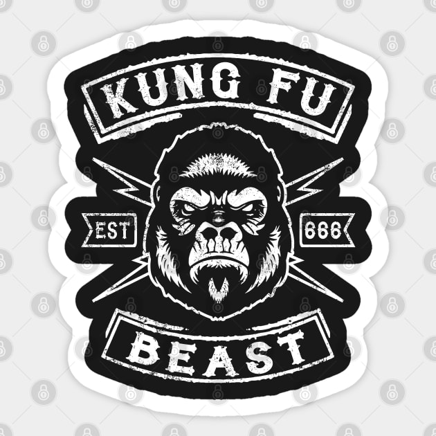 KUNG FU - KUNG FU BEAST Sticker by Tshirt Samurai